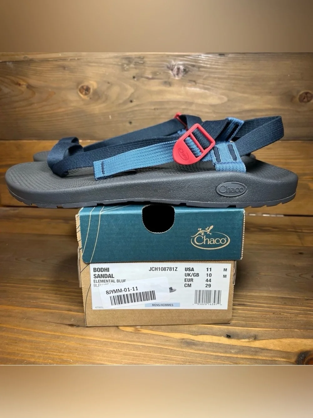 Chaco Bodhi Toe Loop Sport Sandals Elemental Blue Men’s size 11